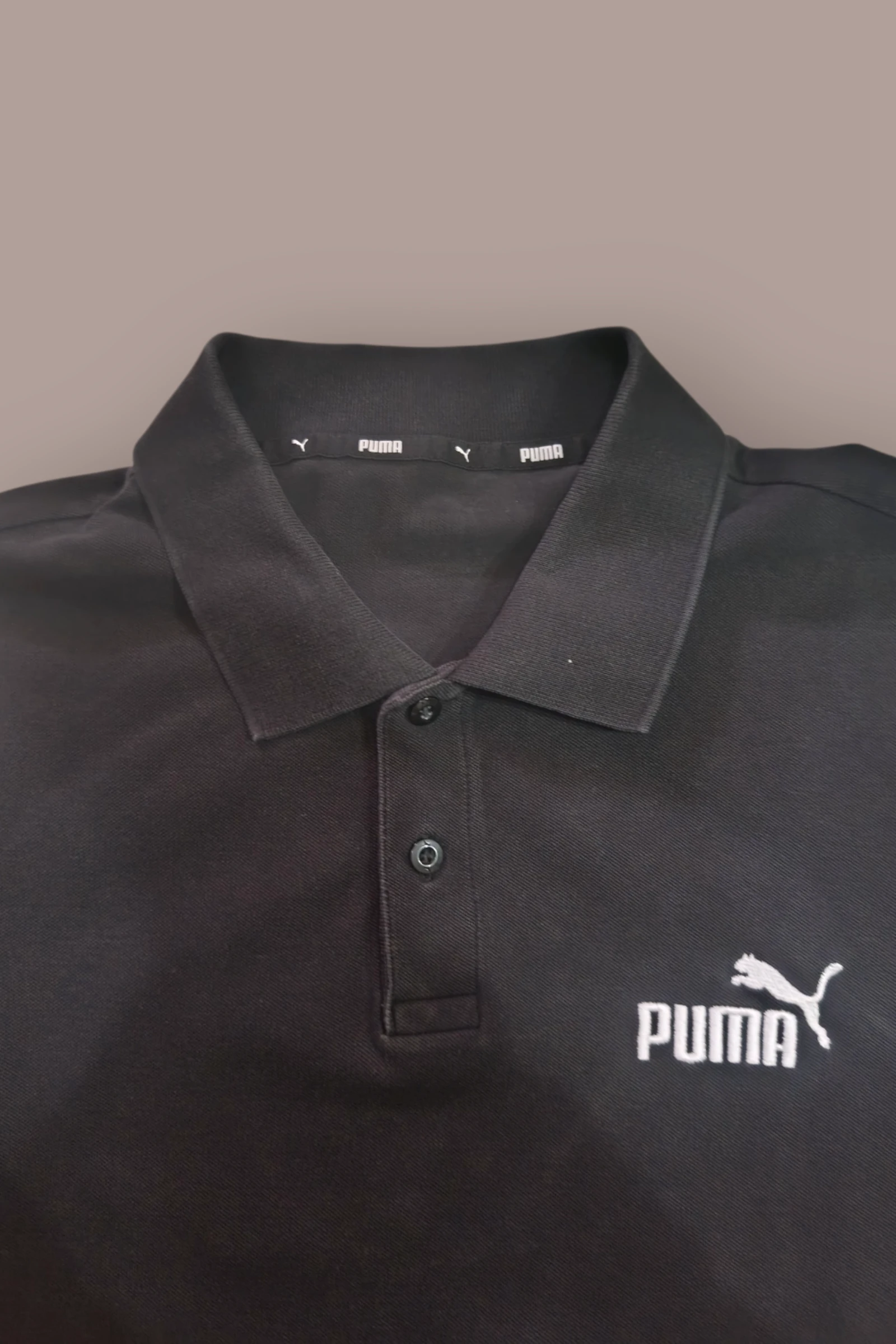 Polo Puma Masculino | Cor Preto | Algodão Pique | Manga Curta Casual com Logo | Tamanho GG – photo 4